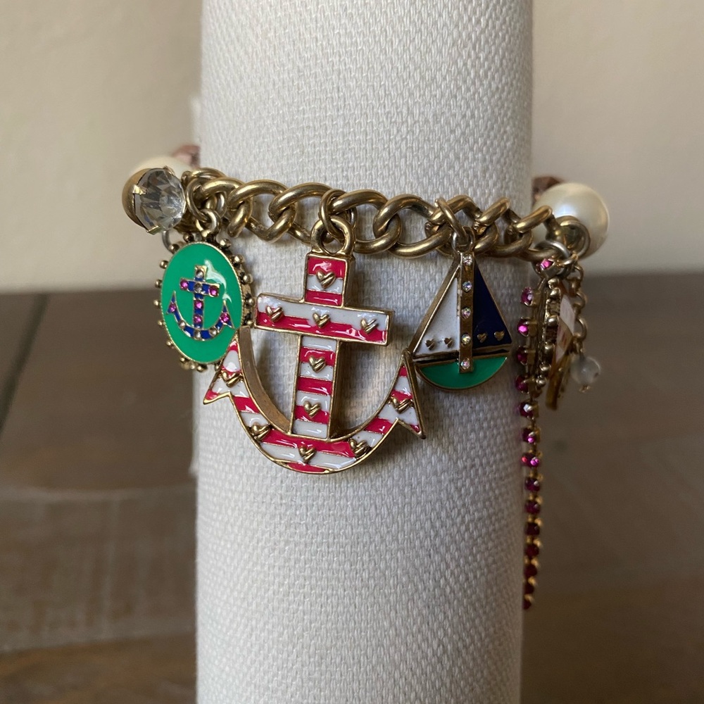 NWOT Betsey Johnson Nautical Charm Bracelet